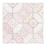 Tapet faianta retro lavabil, crem, roz, imitations2 6315-05