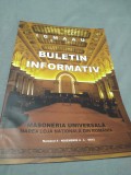 MASONERIA UNIVERSALA MAREA LOJA NATIONALA DIN ROMANIA BULETIN INFORMATIV NR.4