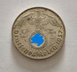 Germania - 2 Reichsmark 1937 J - Argint