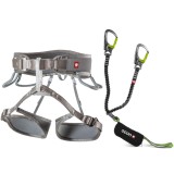 Kit Via Ferrata Oc&uacute;n Twist Set XS/M: Ham Reglabil, Lonja Captur cu Absorbtor Șoc, Carabiniere Palm - Alpinism Sigur si Confortabil