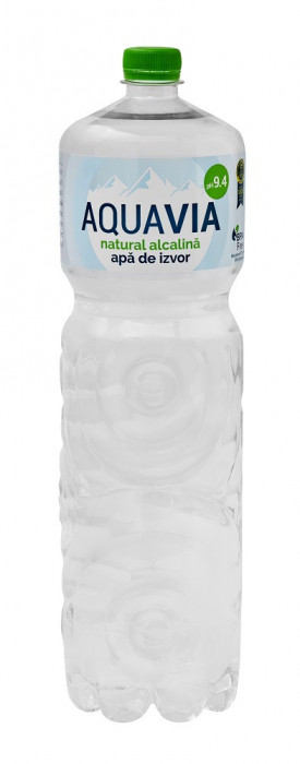 Apa De Izvor Natural Alcalina Aquavia Ph9.4, 2 L, 6 Buc/bax