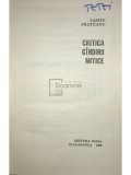 Vasile Frăteanu - Critica g&acirc;ndirii mitice (editia 1980)