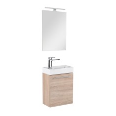 Mobilier de baie fantastic Melanie cu oglindă, culoare stejar sonoma