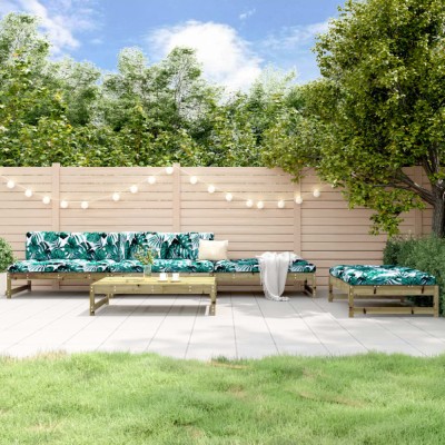 vidaXL Set mobilier relaxare pentru grădină 5 piese lemn de pin tratat 3186605 foto