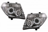 Faruri Angel Eyes compatibil cu Nissan Navara D40 (2004-2009) Pathfinder R51 (2005-2008) Crom HLNINC