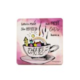 Cumpara ieftin Suport pahar - Let`s Have a Cofee | ArtMyWay