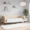 vidaXL Cadru de pat, crem, 100 x 200 cm, material textil