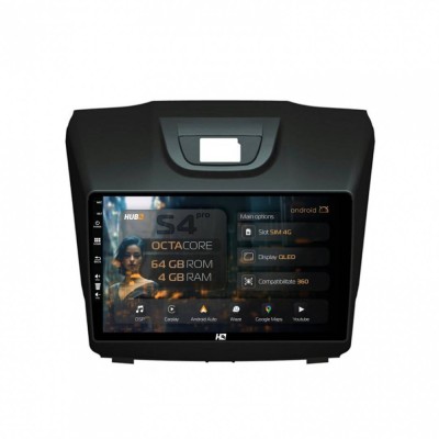 Navigatie Isuzu D-MAX (2015+) 4GB RAM Android 13 Octacore Slot Sim 4G DSP GPS Wi-FI Carplay Android Auto USB Bluetooth Waze Touchscreen 9 inch foto