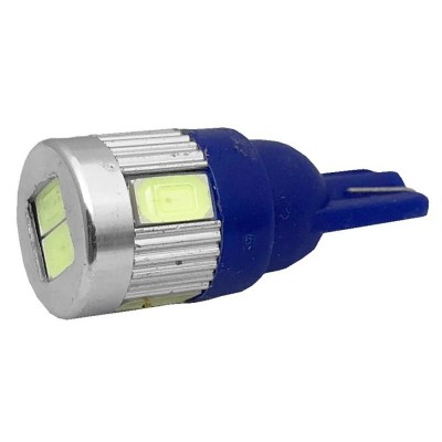 Bec auto, cu LED, 12V, T10, lumina alb-albastrui, 109934 foto