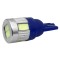 Bec auto, cu LED, 12V, T10, lumina alb-albastrui, 109934
