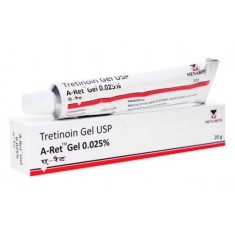 Gel Anti-Rid, Menarini, A-Ret, Anti-Acnee, Tretinoin 0.025%, 20gr