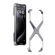 Husa Armor X Compatibila cu iPhone 15 Pro Max, Flippy, Aliaj de Aluminiu, Antisoc, Antizgarieturi, Impermeabila, Margini cu 2 Straturi, Aderent, Monta foto