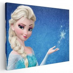 Tablou afis Elsa Frozen desene animate 2184 Tablou canvas pe panza CU RAMA 20x30 cm