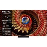 Televizor Mini LED TCL 75Q8C, 189 cm, Google TV, Ultra HD 4K, 100 Hz, Clasa D