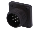 Conector Circular Soclu IP67 7 PIN Argintat