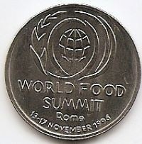 Romania 10 Lei 1996 (comemorativa: World Food Summit - Roma) KM-126 UNC !!! foto