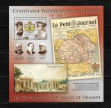 ROMANIA 2020 - TRATATELE DE PACE DE LA PARIS, COLITA DANTELATA, MNH - LP 2305a