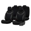 Set huse scaune Piele ecologica cu textil VW Golf VI (2009-2013) Albastru, Umbrella