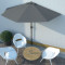 Umbrela de soare de balcon, tija aluminiu, antracit, 300x150 cm GartenMobel Dekor