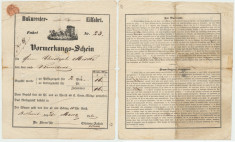 Romania Valahia 1860 document rarisim transport cu diligenta Bucuresti - Brasov foto