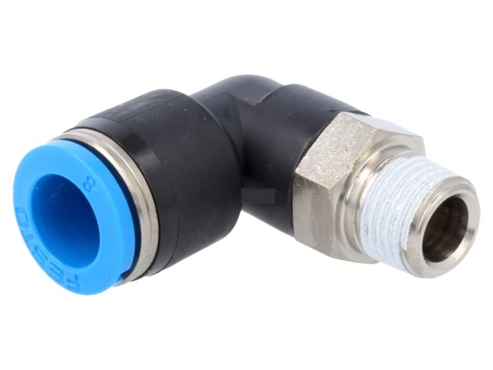 Conector push-in 90&deg; 8mm, 0,95-6bar