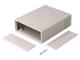 Carcasă ABS gri cu panou 91x111x35mm, MASZCZYK