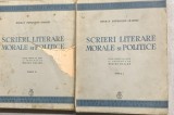 Scrieri literare, morale si politice - B.P. Hasdeu - 2 volume - din biblioteca lui Geo Dumitrescu