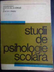 Studii De Psihologie Scolara - B.zorgo I.radu ,541628 foto