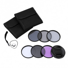 Kit de filtrare a fotografiilor Andoer 62mm UV+CPL+FLD+ND(ND2 ND4 ND8) foto