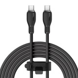 CABLU alimentare si date Baseus Pudding, Fast Charging Data Cable pt. smartphone, USB Type-C la USB Type-C 100W, 2m, negru &quot;P10355702111-B2&quot; (timbru v
