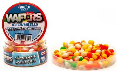 Wafters Ice Dumbells Senzor Bicolor, Capsuna &amp;amp; N&amp;#039;Butyric, 6mm, 15g foto