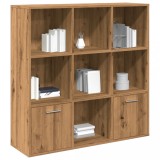 Gossi biblioteca, stejar artizanal, 98x29x97,5 cm, lemn prelucrat