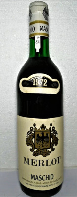 A 86 - VIN MERLOT MASCHIO RECOLATARE 1972, CL 72 GR. 11,50 foto