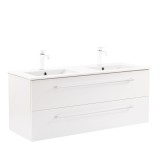 Leziter Masca Chiuveta Baie Vario Clam 120 Alb Suspendat cu Lavoar Ceramic Latime 120 cm