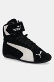 Puma sneakers din piele intoarsă Speedcat Mid culoarea negru, 400384