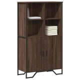 Gossi dulap inalt, stejar maro, 79,5x35,5x137,5 cm, lemn prelucrat