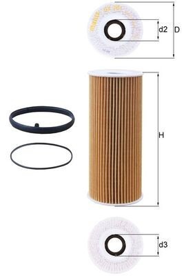 MAHLE OX 381D Filtru ulei foto