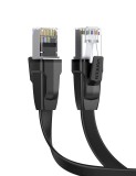 PATCH CORD U/FTP Ugreen Cat8, &quot;NW134&quot; fire din cupru, flat cable, viteza maxima 40 Gbps, 2m, negru &quot;70672&quot; (timbru verde 0.08 lei) - 6957303876723