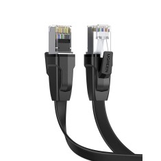 PATCH CORD U/FTP Ugreen Cat8, &quot;NW134&quot; fire din cupru, flat cable, viteza maxima 40 Gbps, 2m, negru &quot;70672&quot; (timbru verde 0.08 lei) - 6957303876723