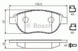 Set placute frana,frana disc PEUGEOT 307 SW (3H) (2002 - 2016) BOSCH 0 986 494 602