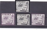 EXIL,ROMANIA-SPANIA,DREPTURILE OMULUI ,DANT + NEDANT,1954,MNH, Istorie, Nestampilat