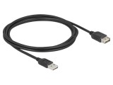 Cablu USB 2.0 A priză dublă și mufă bilaterală, 2m, aurit