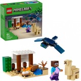 LEGO Minecraft Expeditia in Desert a lui Steve 21251, 6+, Casuta, Fantoma, Baby Camel, Set Construibil