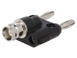 Adaptor Banană 4mm Dual 500VAC cu Soclu BNC