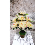 Floare artificială crizantemă albă