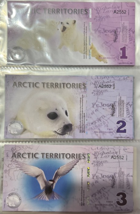 Set bancnote de colectie Teritoriul Artic UNC