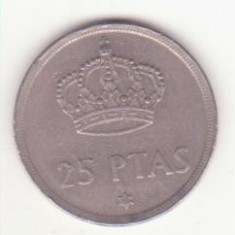 Spania 25 pesetas 1975 (79 în stea) -Juan Carlos I.