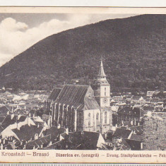 bnk cp Brasov - Biserica ev. neagra - necirculata - interbelica