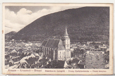 bnk cp Brasov - Biserica ev. neagra - necirculata - interbelica foto