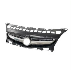 Grila radiator Opel Astra J, 2013-, montare fata, cromat/negru; complet, RapidAuto